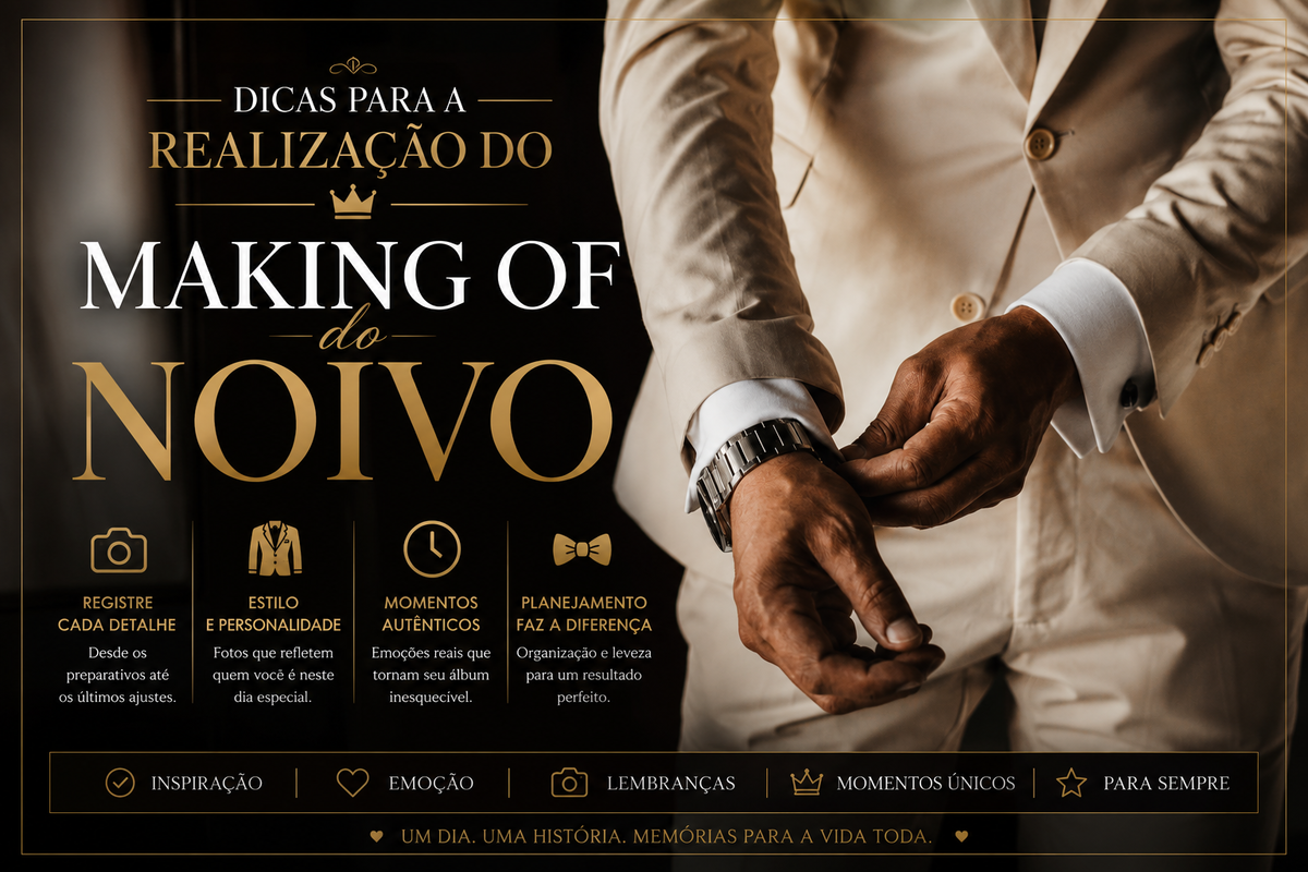 Imagem capa - Dicas para Realização do Making of do Noivo por Denis Silveira Fotografia