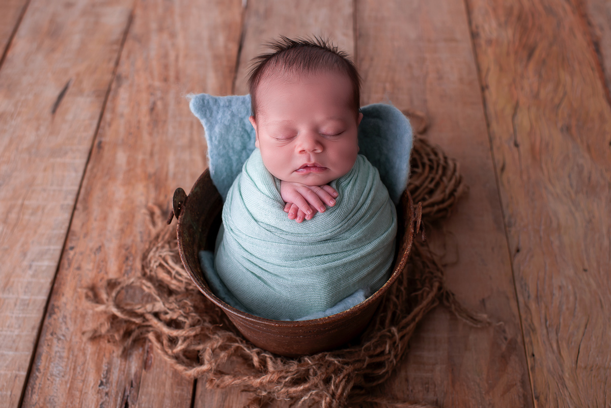 Ensaio de Newborn Campinas baldinho