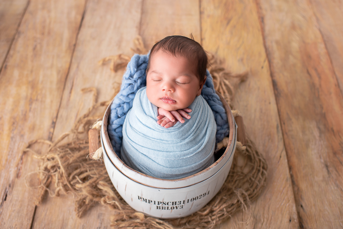 Newborn Campinas Davi wrap prop