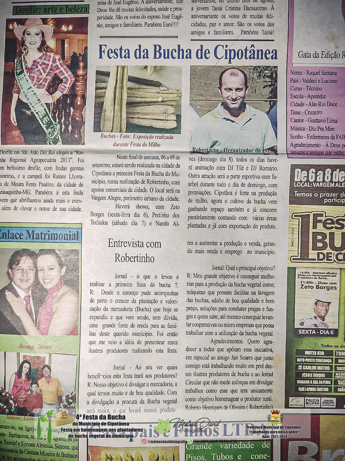 4ª Festa da Bucha do Município de Cipotânea - MG