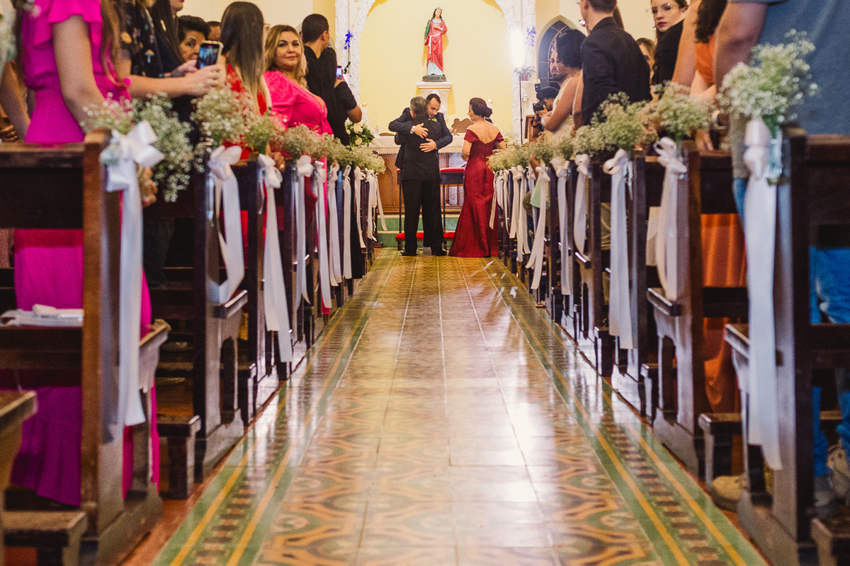 Foto na cerimonia de casamento
