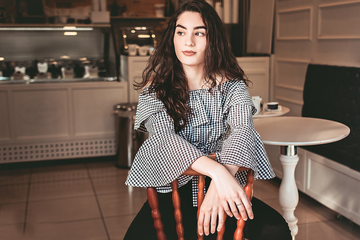 Ensaio Feminino na sorveteria