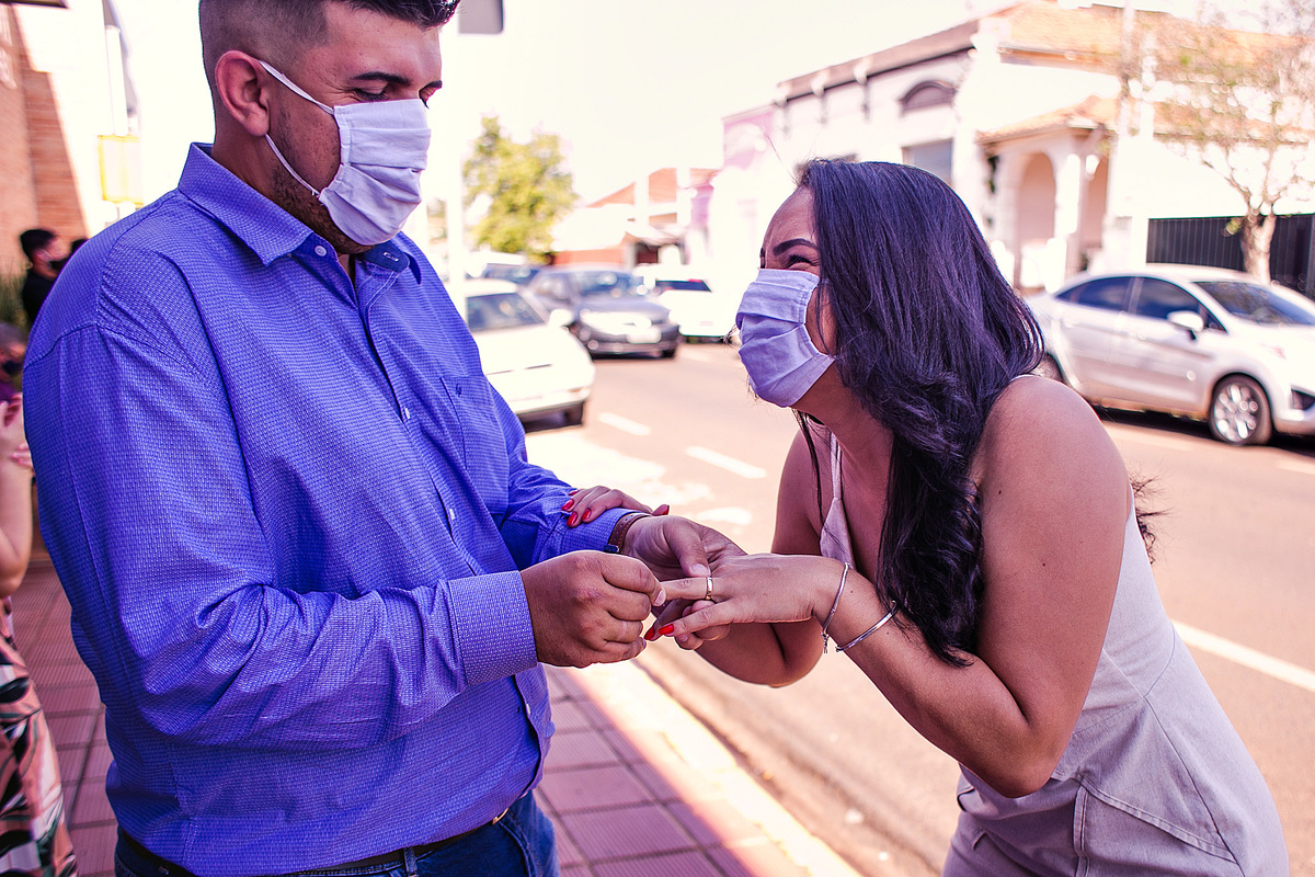 Casamento de mascara
