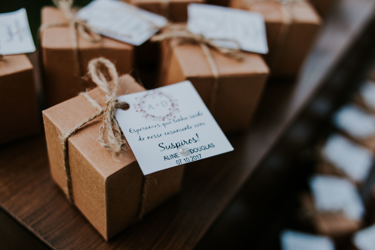 caixinha de lembrança do casamento