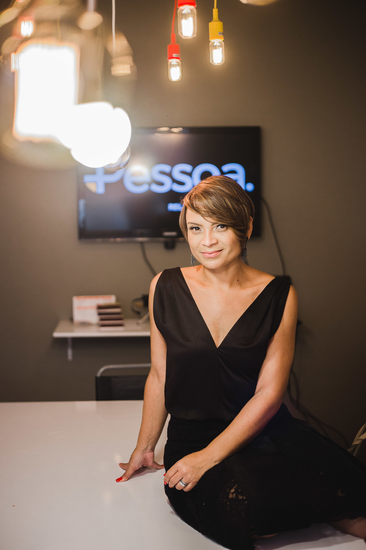 Retrato corporativo com a Erika Pessoa, dona da agência de relações pública Pessoa Comunicação.