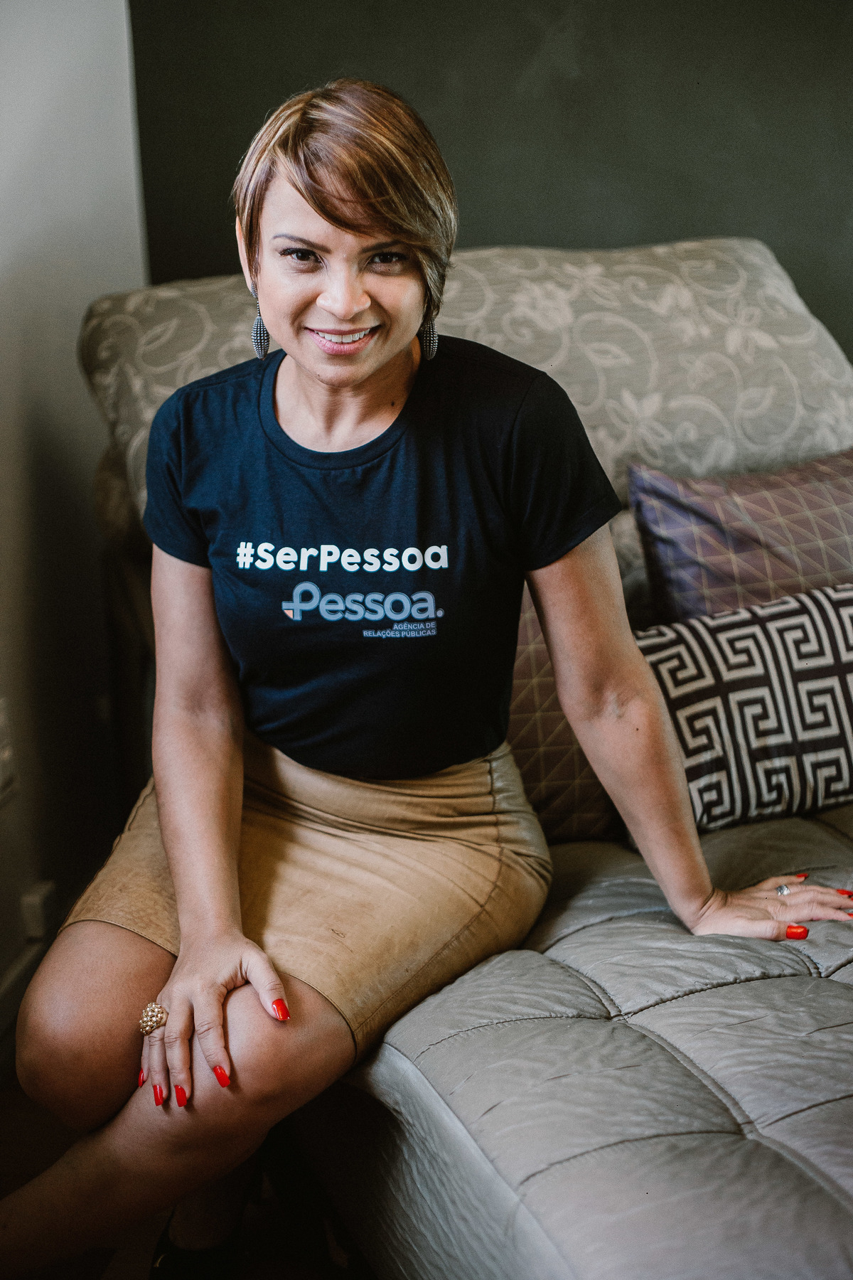 Retrato corporativo com a Erika Pessoa, dona da agência de relações pública Pessoa Comunicação.