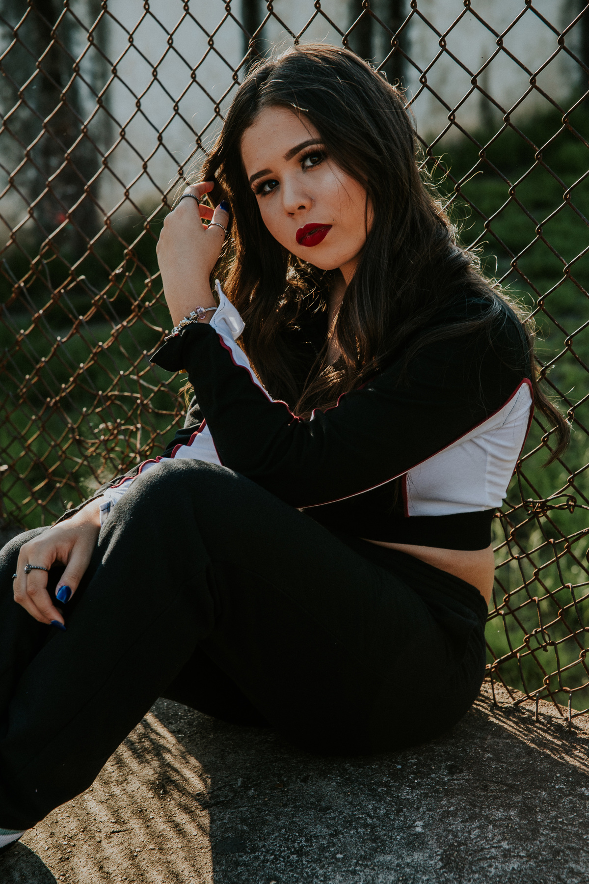 Street Portrait durante um ensaio de 15 anos estilo inspiração de fotos tumblr