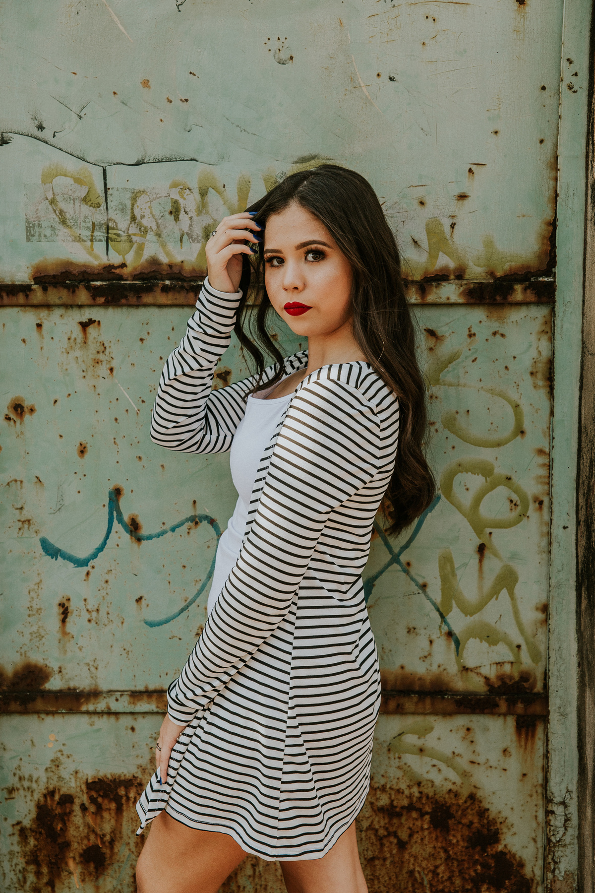 Street Portrait feito durante um ensaio feminino de 15 anos em Betim