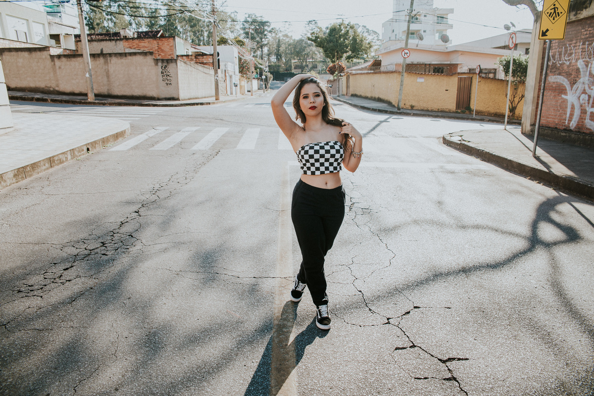 Street Portrait durante um ensaio de 15 anos estilo inspiração de fotos tumblr