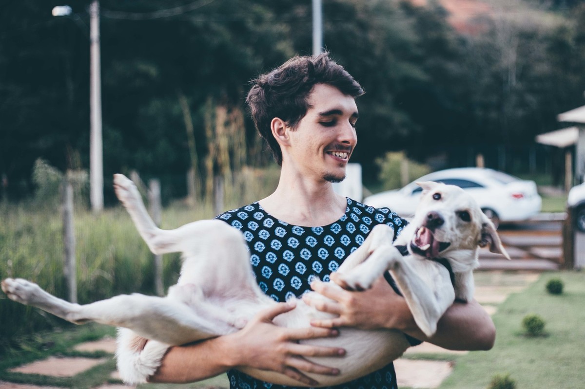 o cachorro é o melhor amigo do homem ensaio de casal