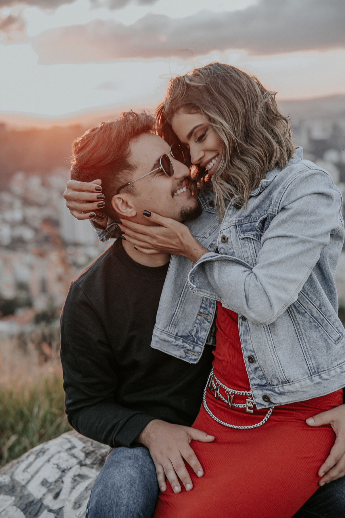 inspiração de ensaio de casal no mirante do belvedere em belo horizonte
