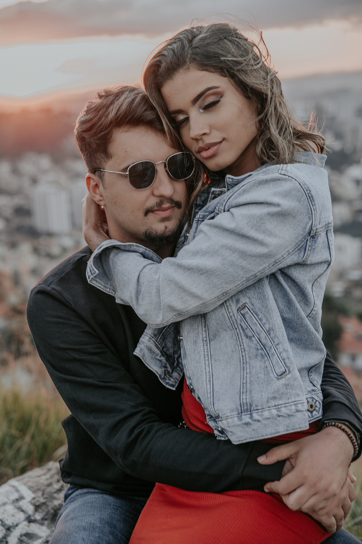 inspiração de ensaio de casal no mirante do belvedere em belo horizonte
