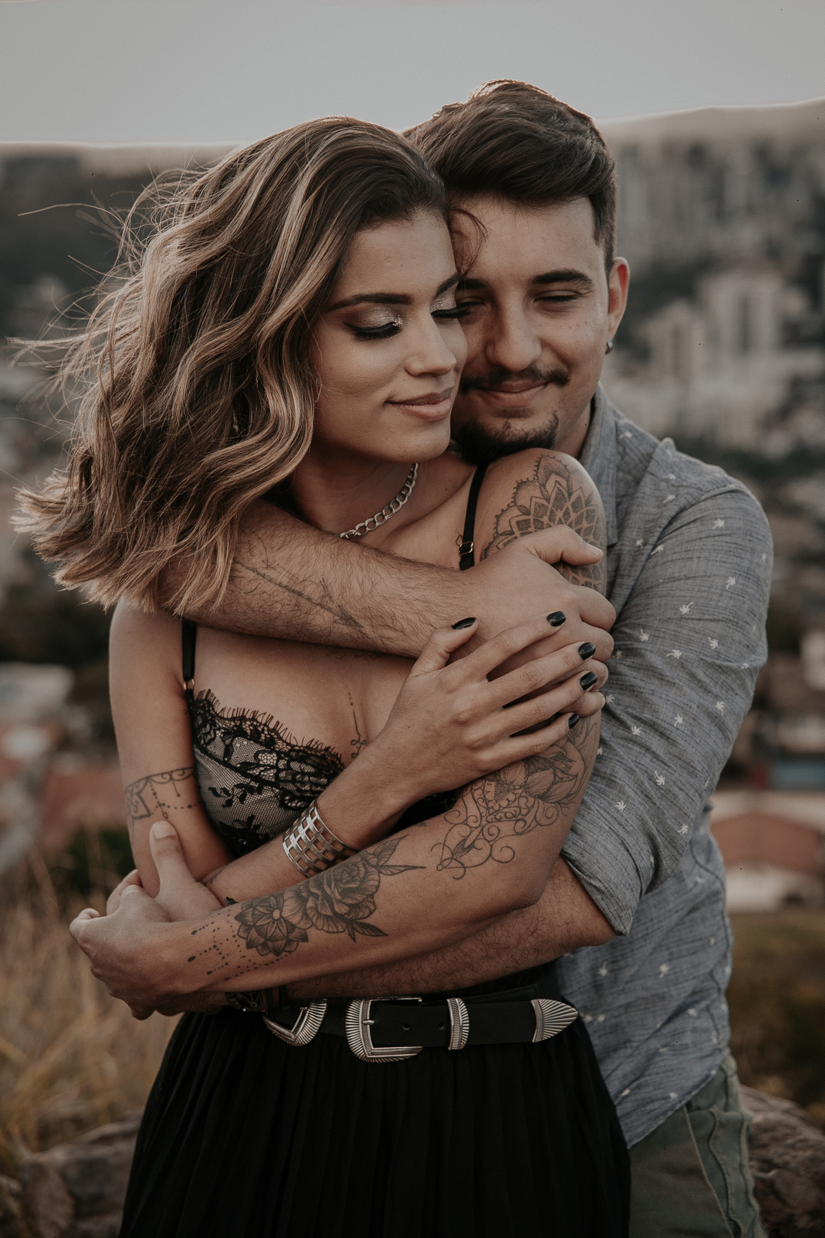 inspiração de ensaio de casal no mirante do belvedere em belo horizonte