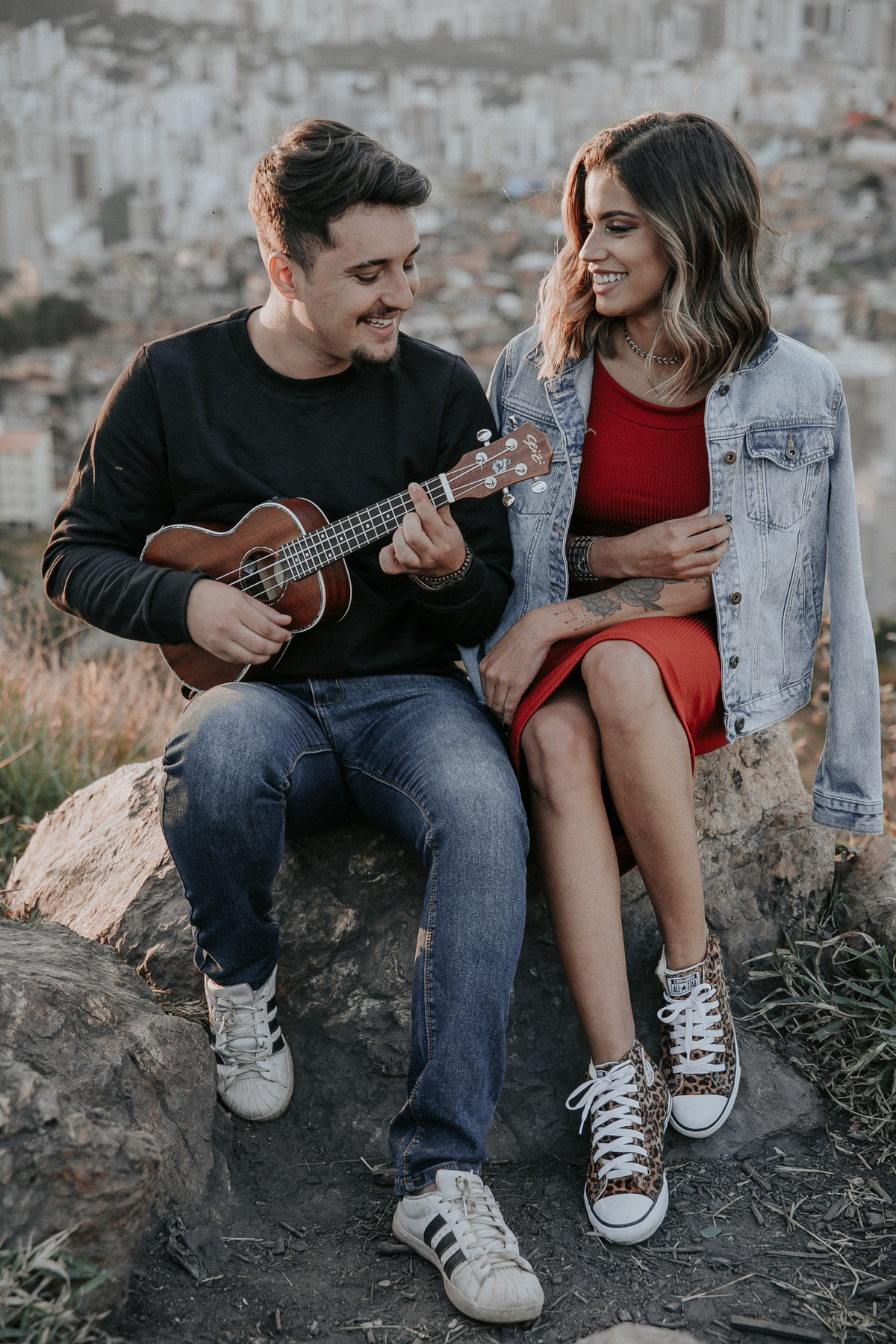 inspiração de ensaio de casal no mirante do belvedere em belo horizonte