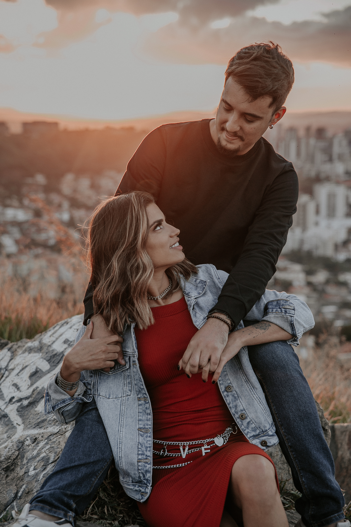 inspiração de ensaio de casal no mirante do belvedere em belo horizonte