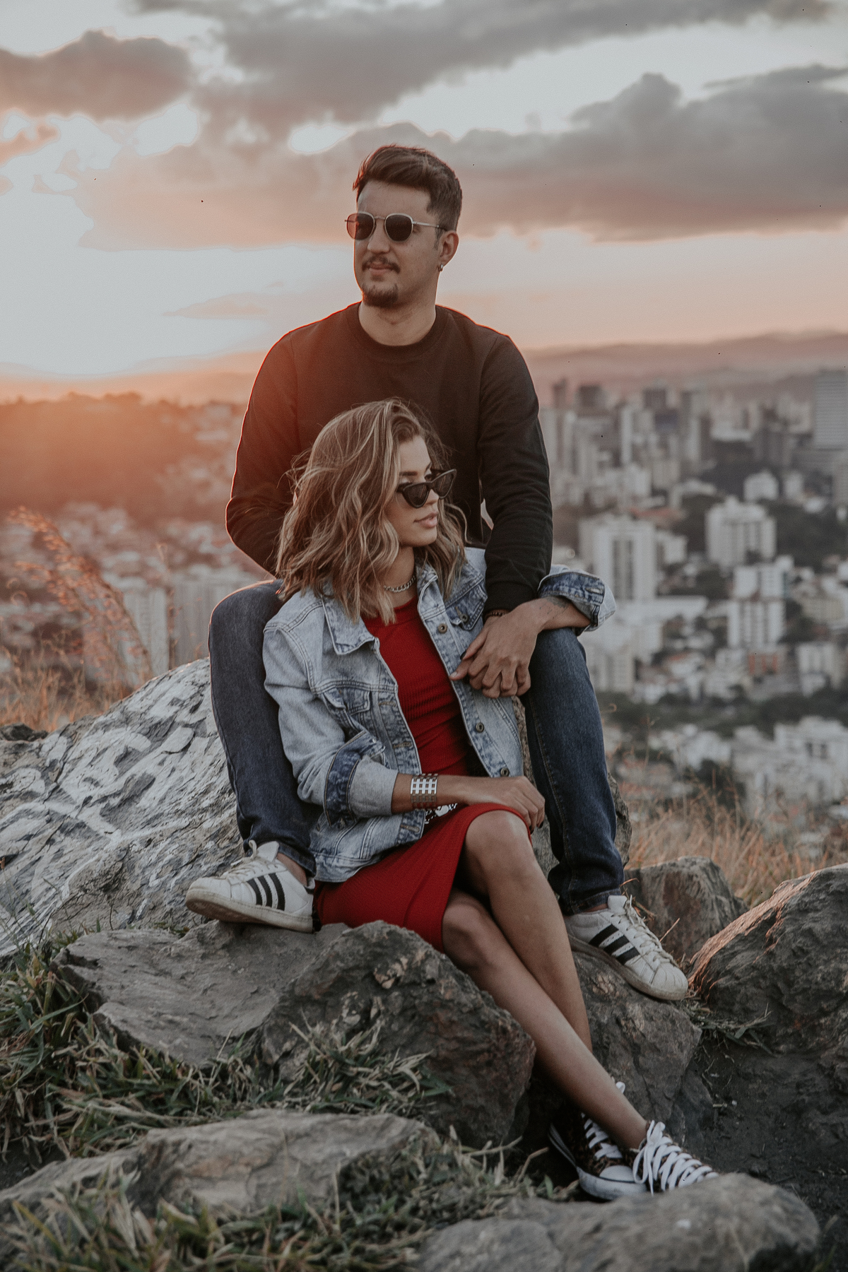 inspiração de ensaio de casal no mirante do belvedere em belo horizonte