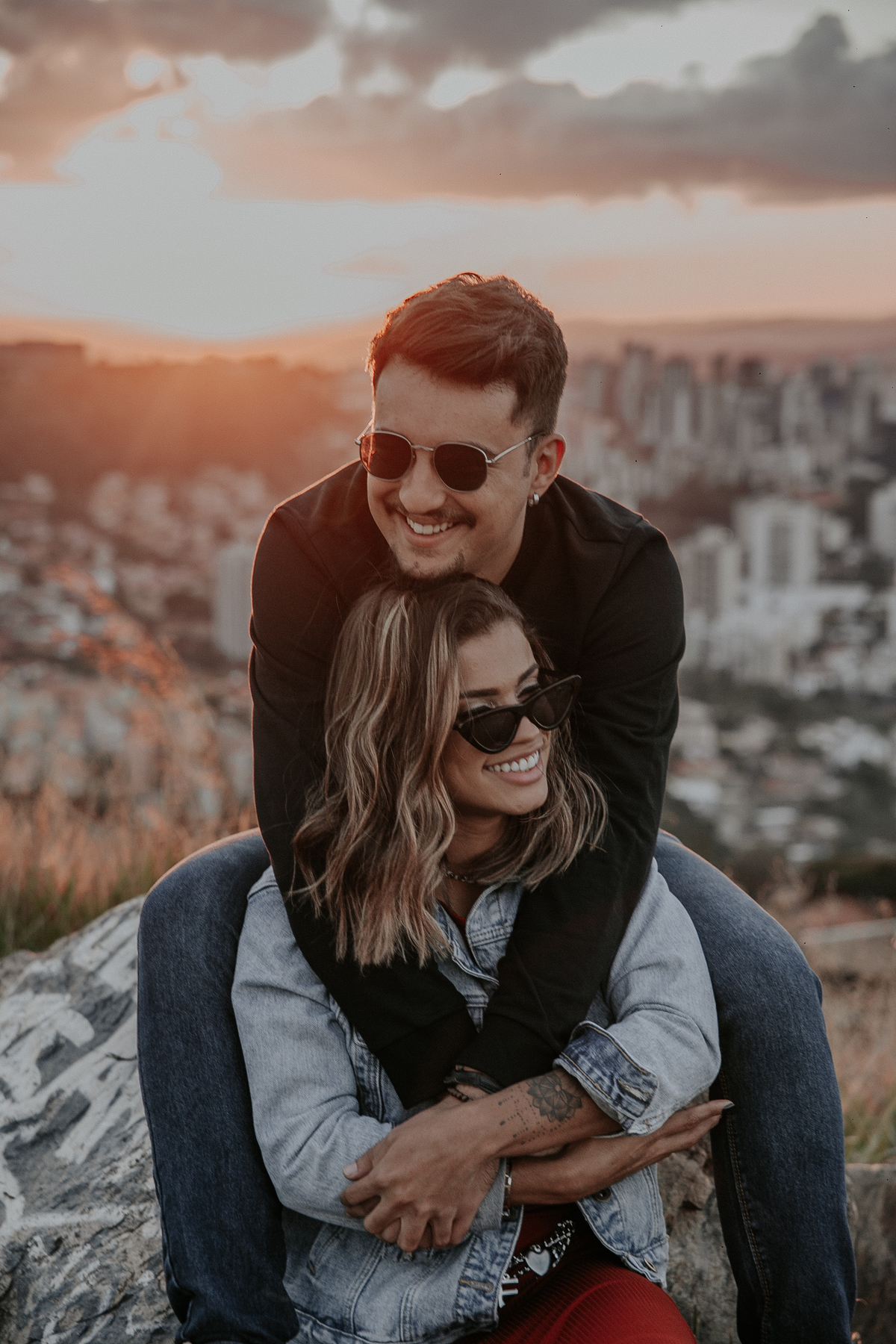inspiração de ensaio de casal no mirante do belvedere em belo horizonte