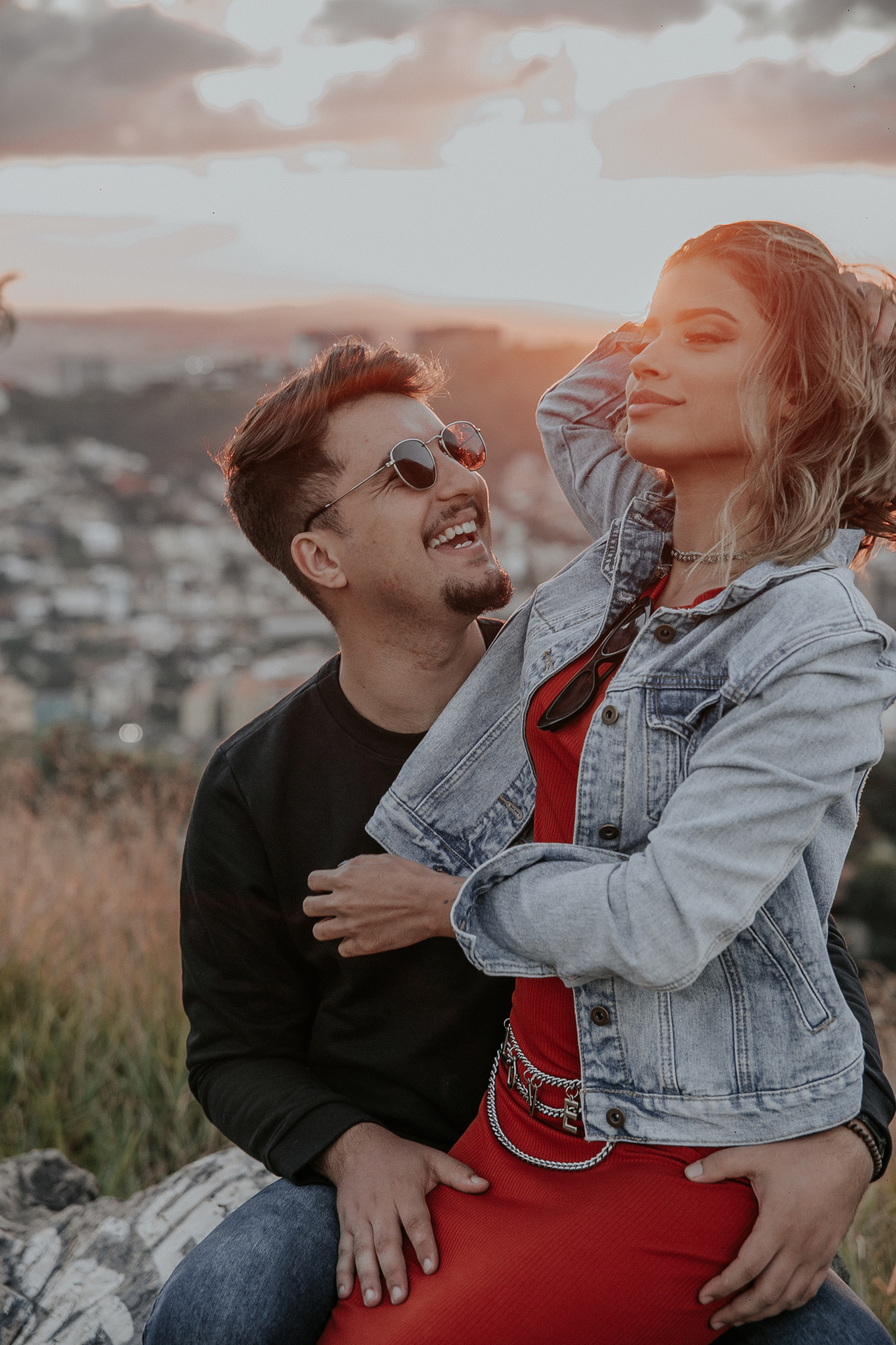 inspiração de ensaio de casal no mirante do belvedere em belo horizonte