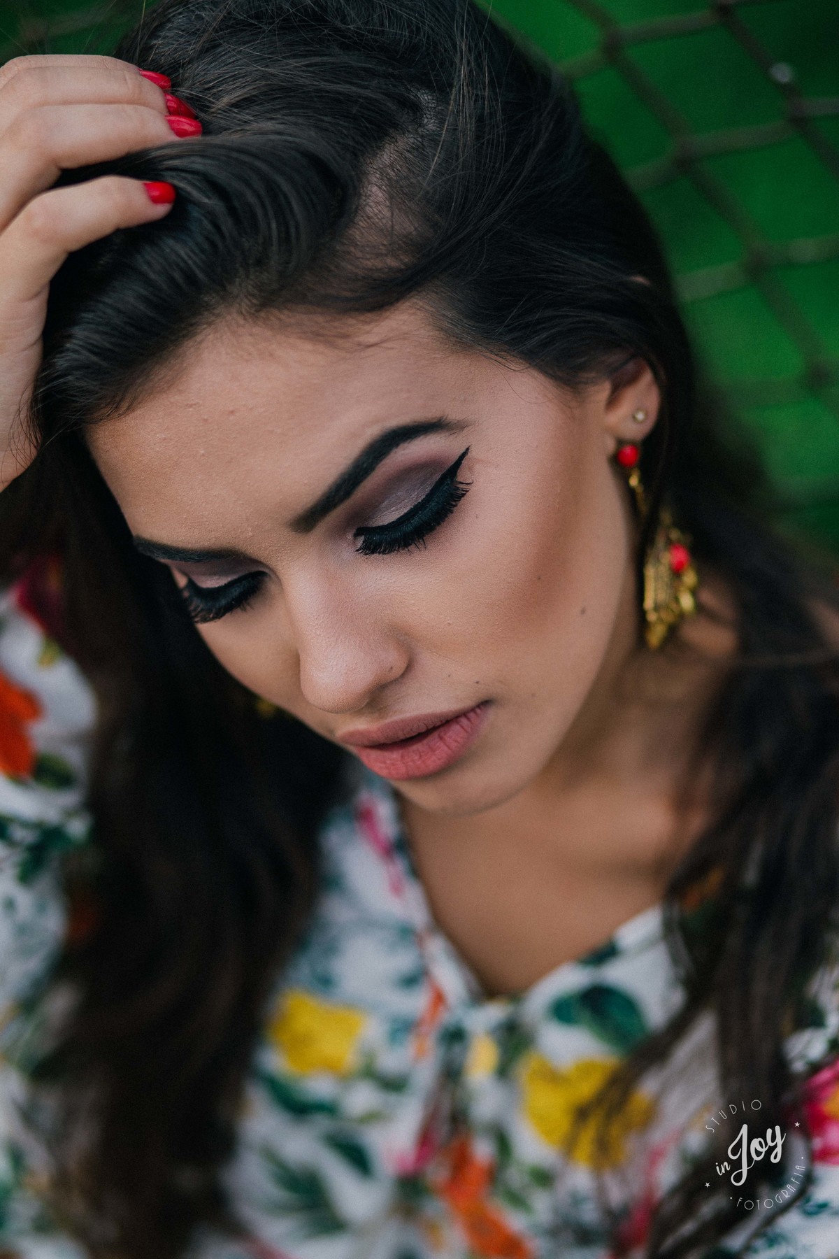 detalhe do Make para ensaio fotografico