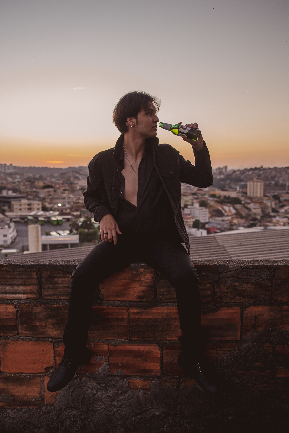 Inspiração de ensaio masculino em Belo Horizonte no por do sol