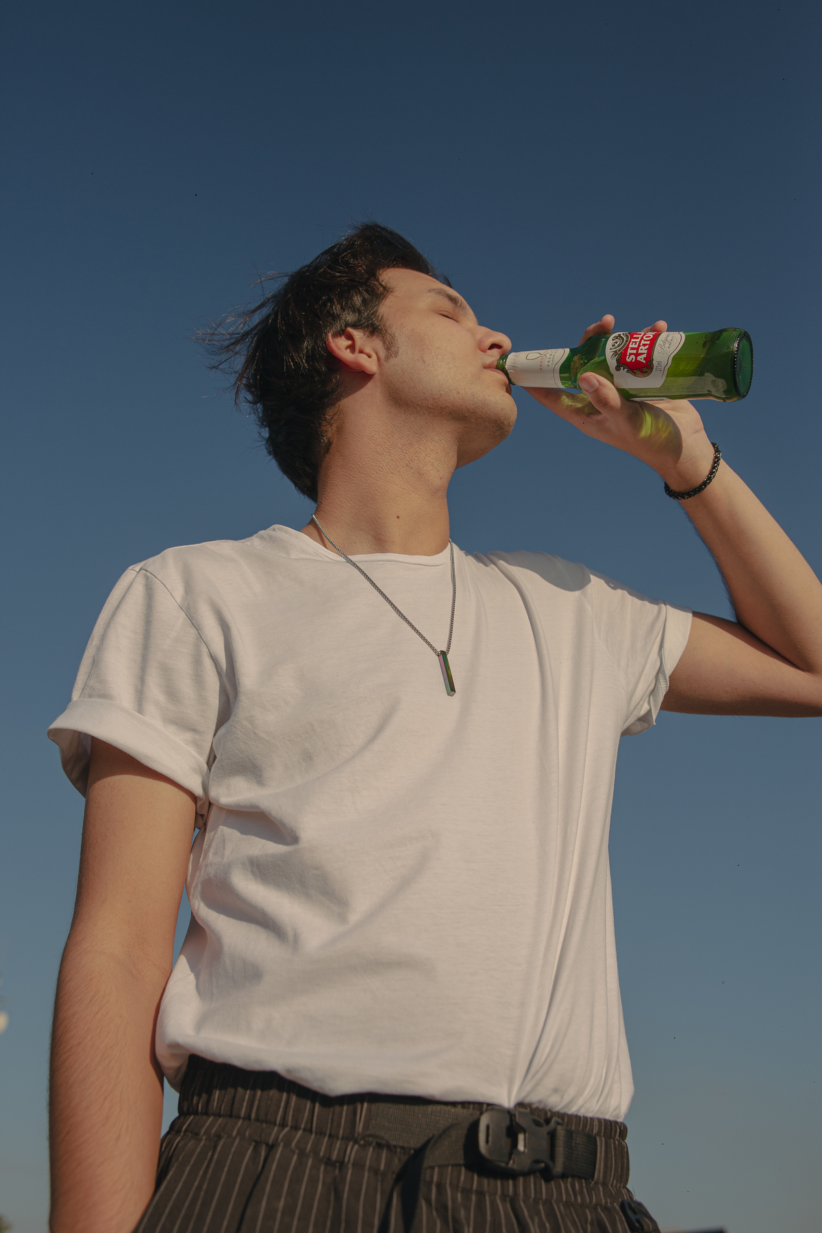 Inspiração de fotos tomando cerveja Stella Artois