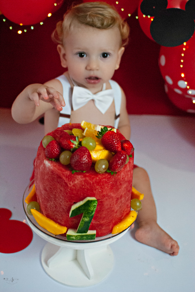 Ensaio Smash com bolo de fruta do Emanuel