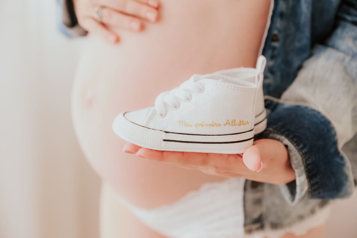 Foto estúdio gestante 