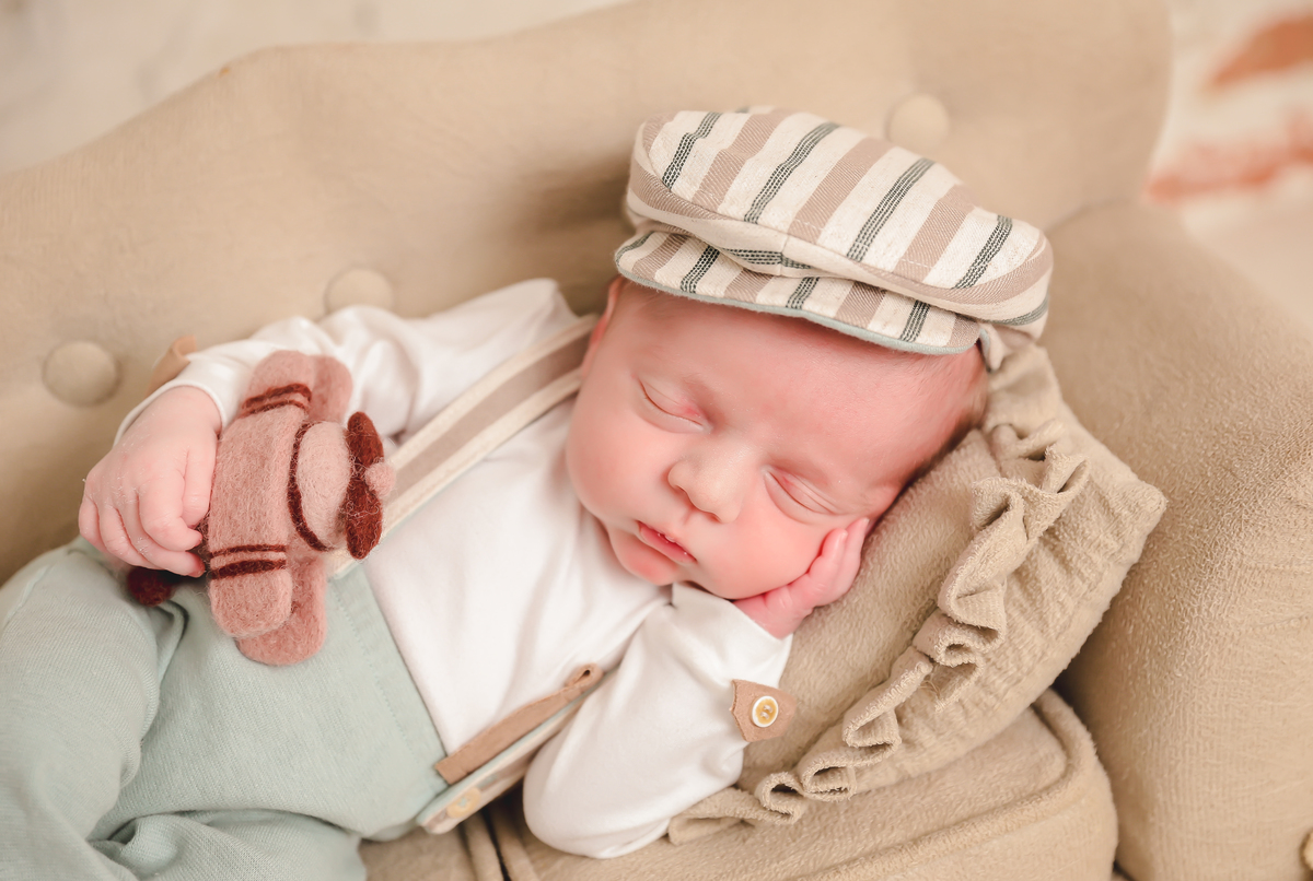 Fotografia newborn aviador 
