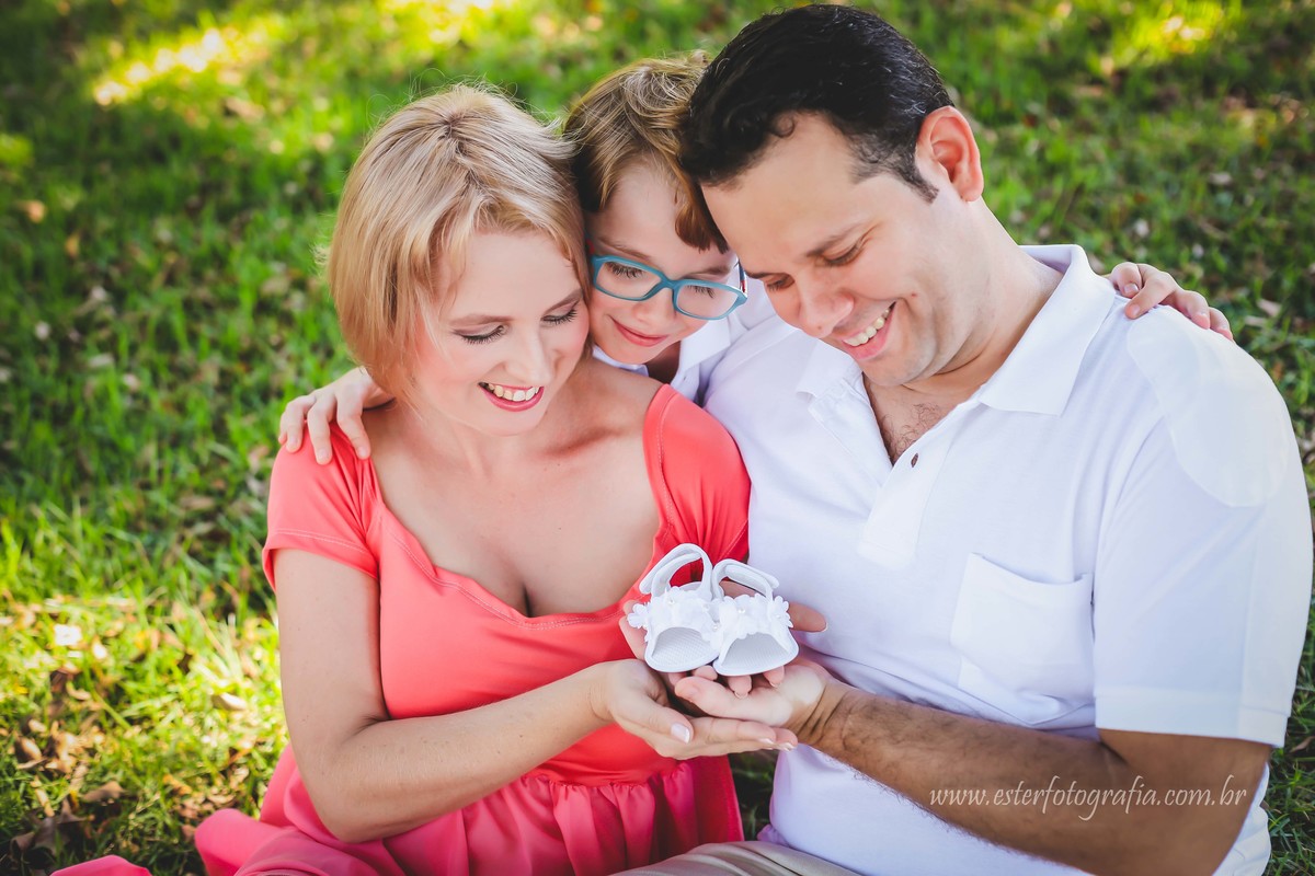 Fotografia de Gestante Família