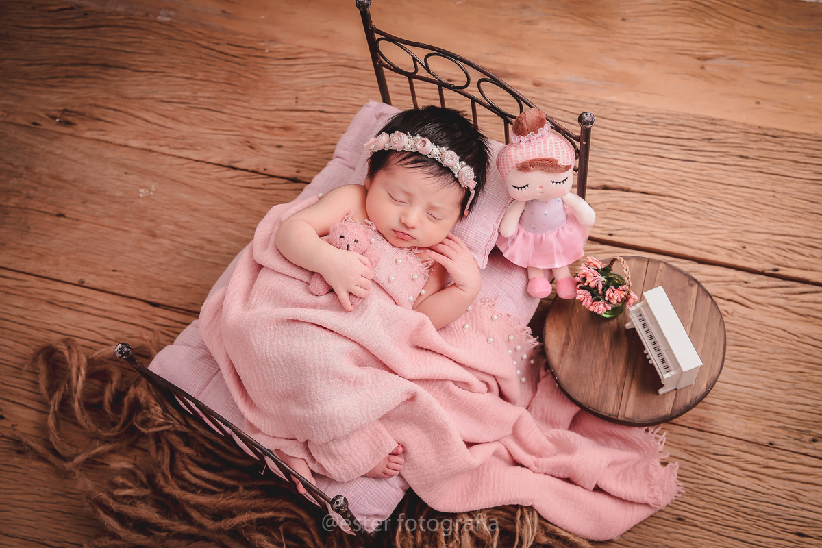 Ensaio newborn Campinas na caminha