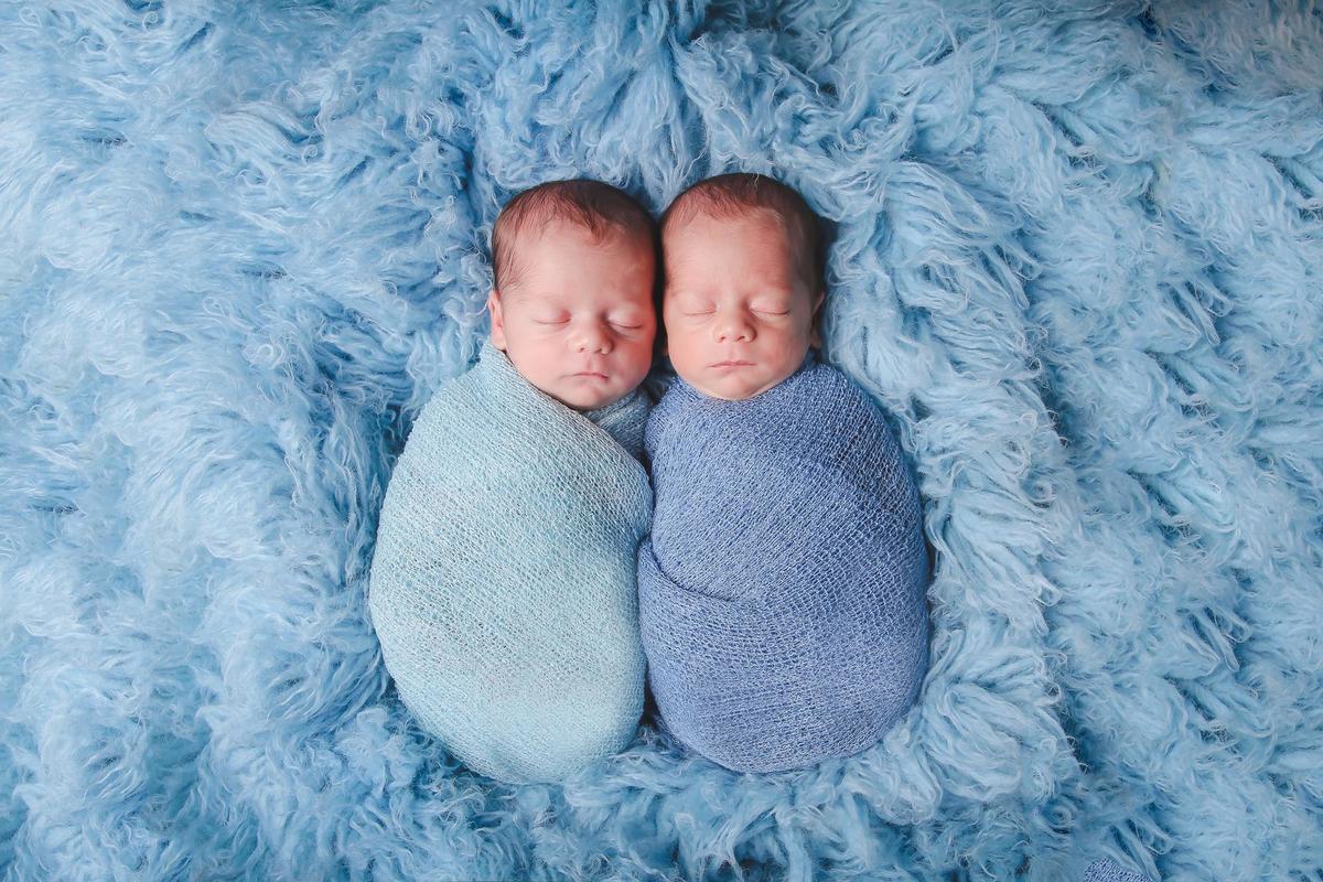 Fotografia de gêmeos  newborn