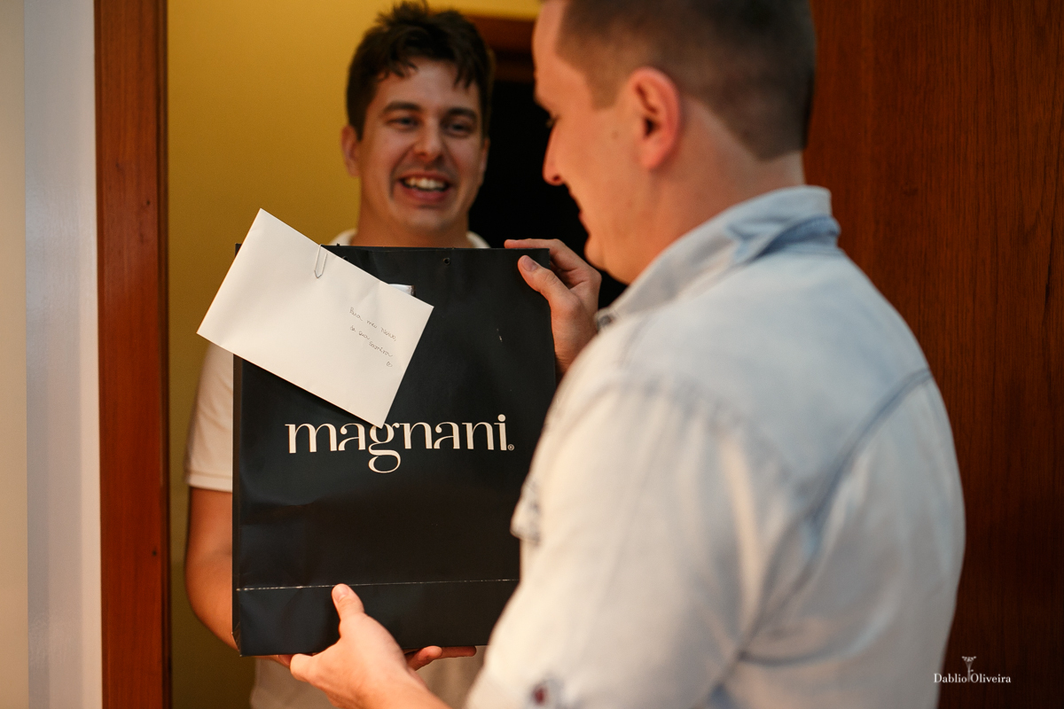 Noiva enviou um presente para o noivo antes do casamento em Blumenau