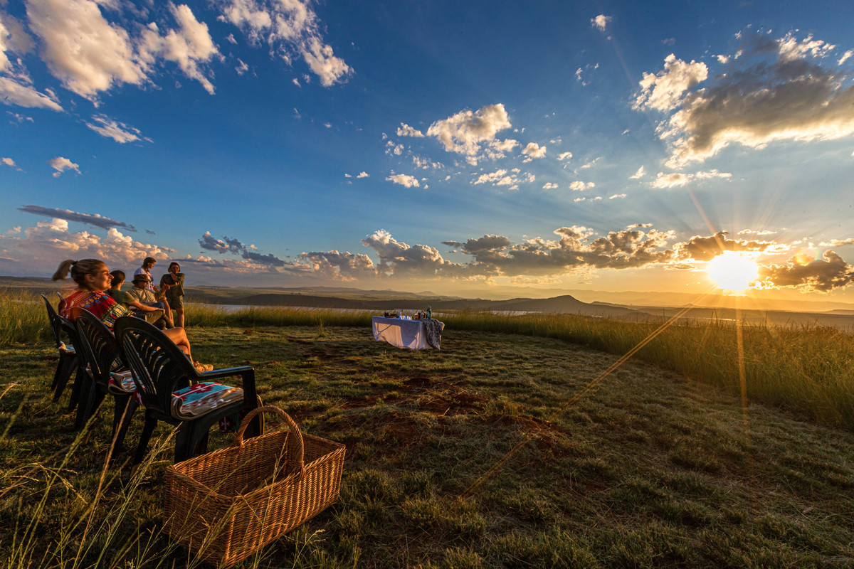 Sunset  in south Africa  Three Tree Hills  