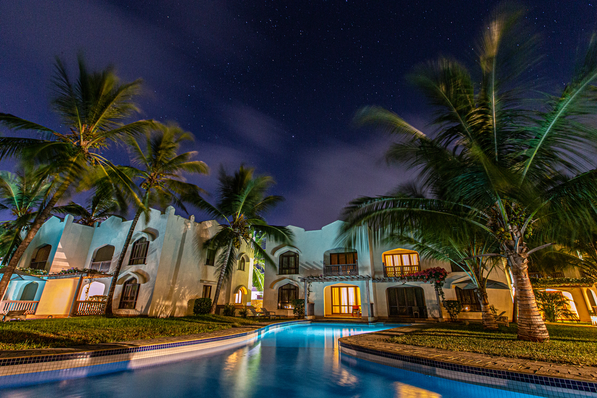 Fotografia de hotéis na praia 