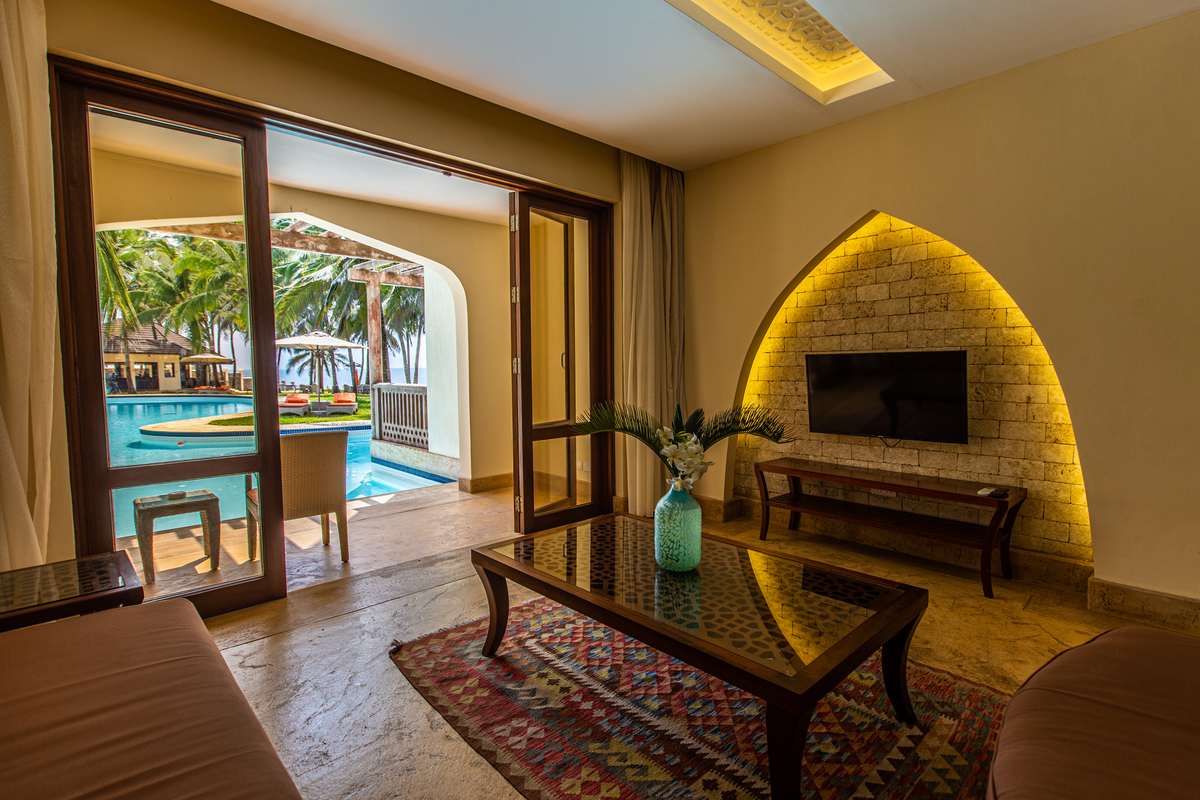 Fotografia de hotéis na praia 