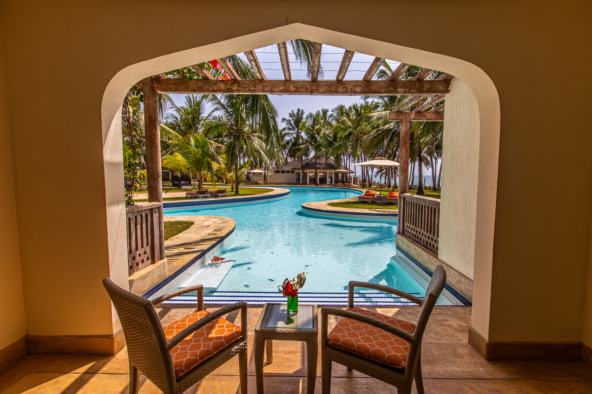 Fotografia de hotéis na praia 