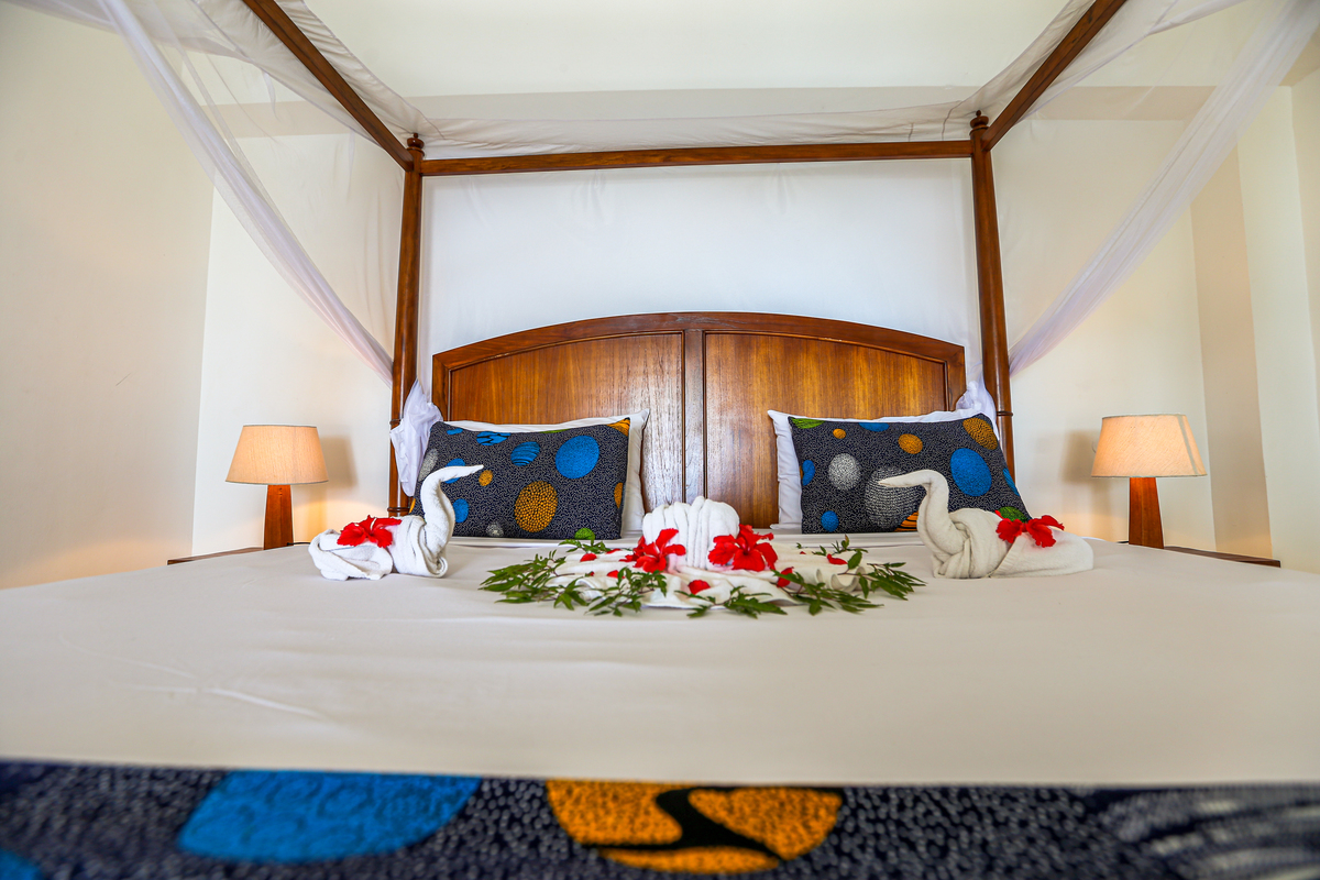 Fotos de Hotéis na praia  em Zanzibar quarto com detalhes 