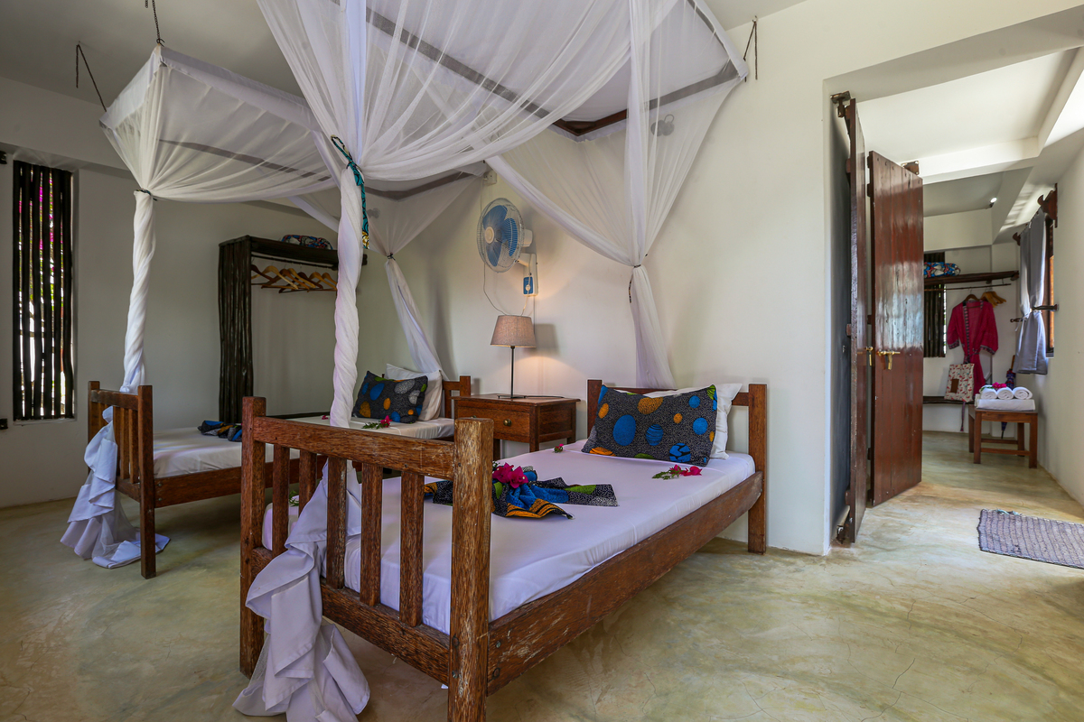 Fotos de Hotéis na praia  em Zanzibar quarto para duas pessoas 