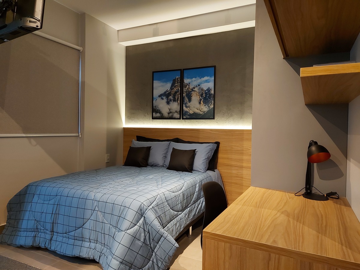 Fotografia profissional para Airbnb. Homme office. 