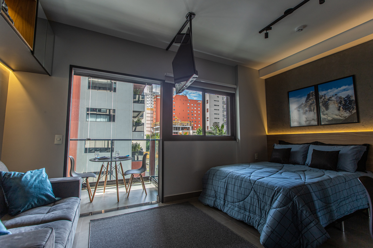 Fotografia profissional para Airbnb. Apartamento ensolarado em Moema. 