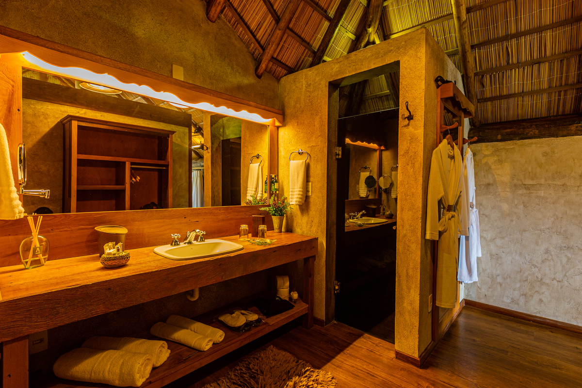 Banheiro do Bangalô  no Parador Cambará do Sul 