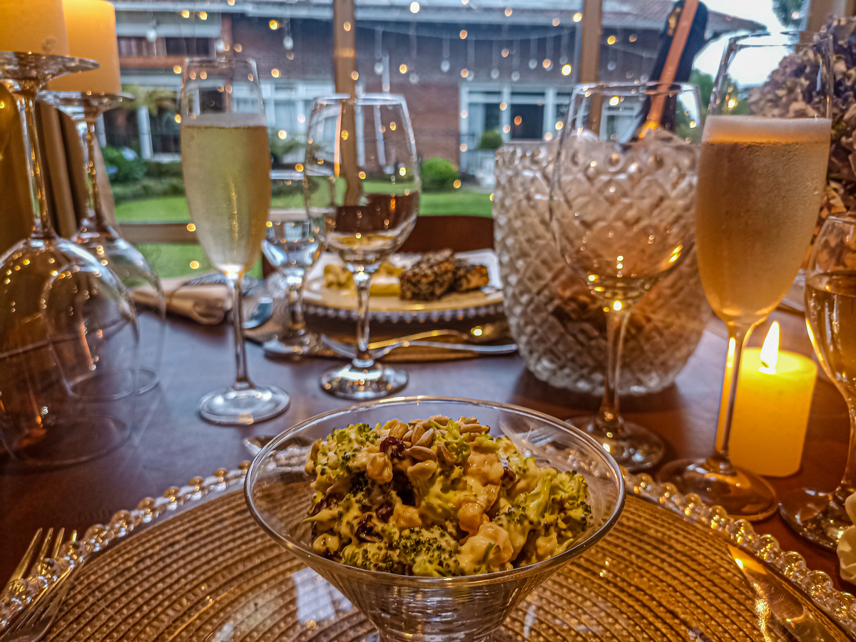 Petiscos para uma ceia de natal 