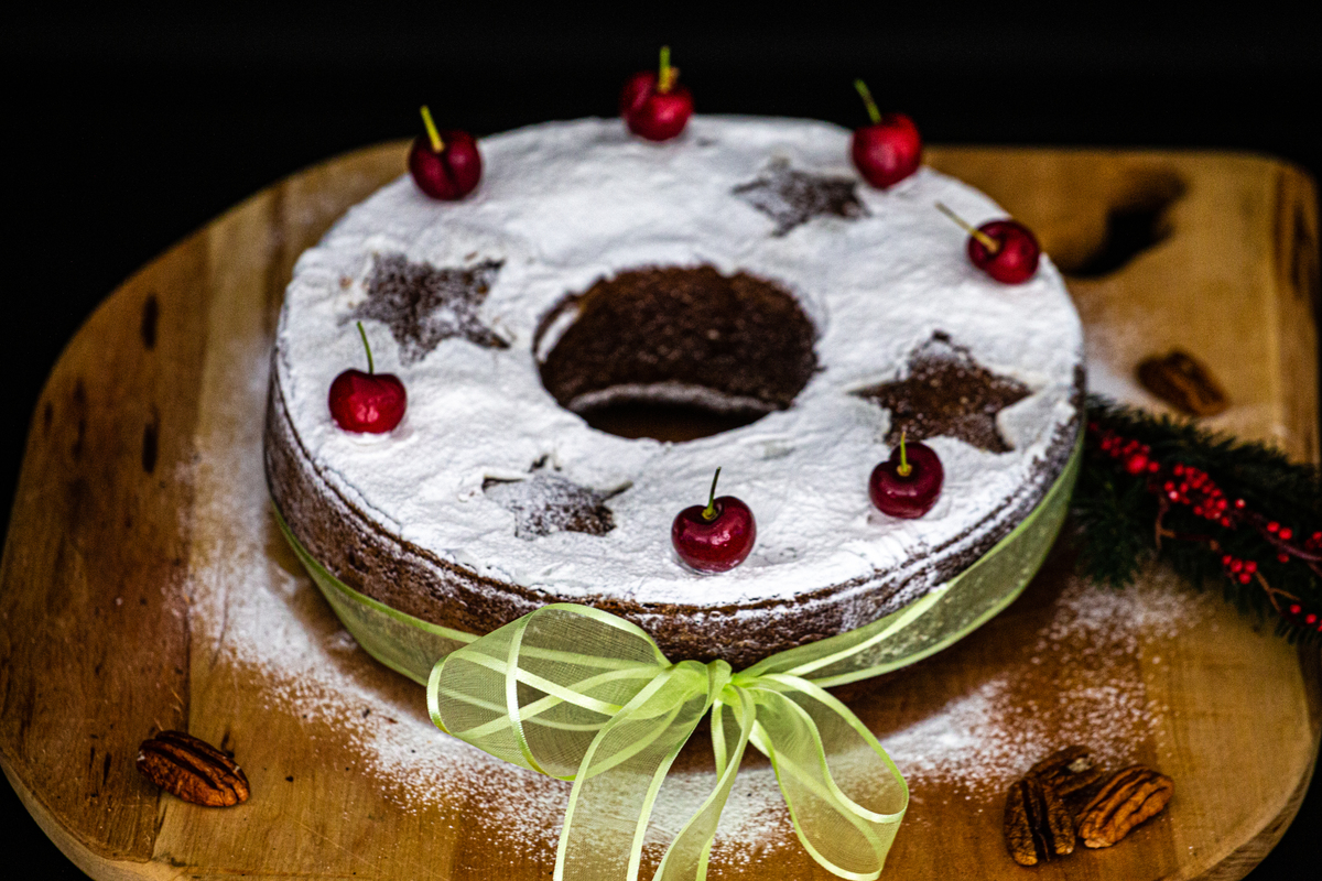 Delicioso Bolo de Natal Grande hotel Canela. 