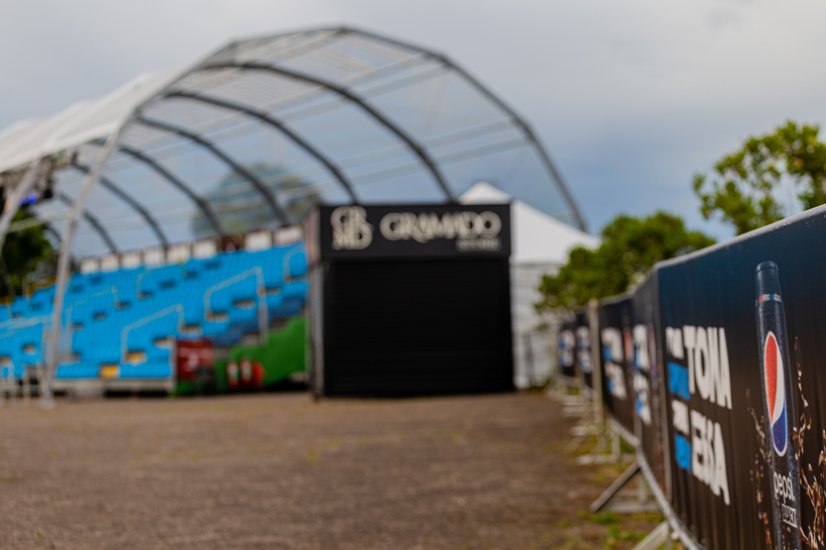 Arquibancadas do Serra Park em Gramado. 