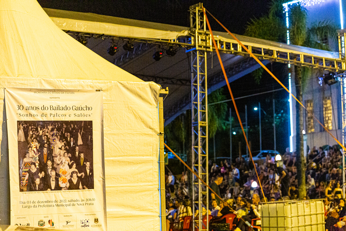 Cartaz dos 30 anos do Bailado gaúcho 