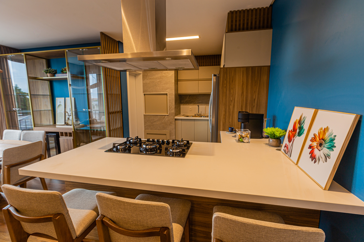 Fotos profissionais para apartamentos, casas e empreendimentos imobiliários em Gramado e Canela. Mesa de almoço. 