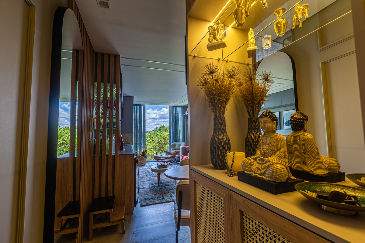 Fotografia profissional para Imobiliárias Gramado. decoração do buda
