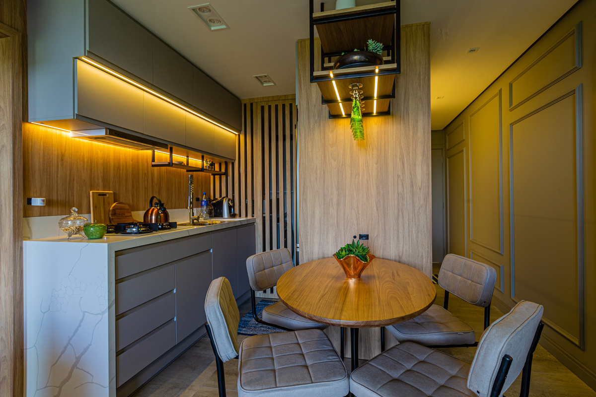 Fotografia profissional para Imobiliárias Gramado. Mesa de almoço
