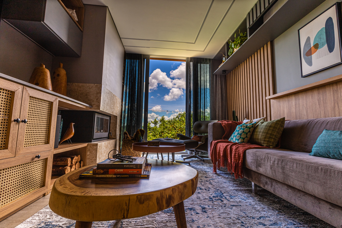 Fotografia profissional para Imobiliárias Gramado. ampla sala
