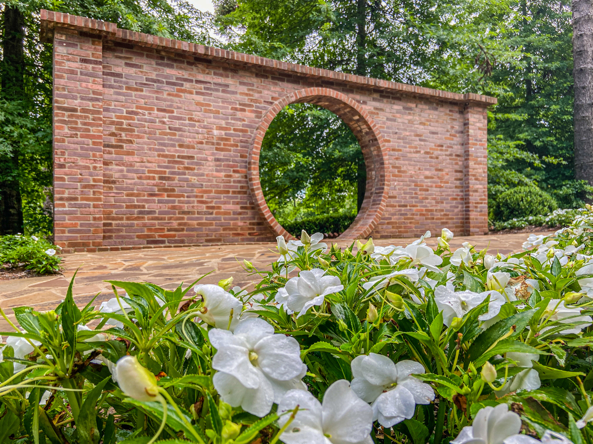 Flores Brancas no Garden Park em Gramado 